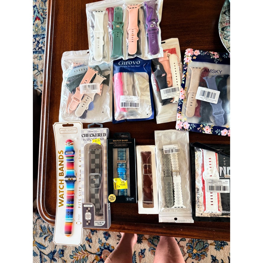 Apple Watch Band Lot 35+ Bands New Used Mixed Styles 38 40 41 42mm